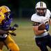 Saline junior running back Griffing Wooley beats multiple Ypsilanti defenders on Friday. The Saline Hornets defeated Ypsilanti 49-14. Daniel Brenner I AnnArbor.com